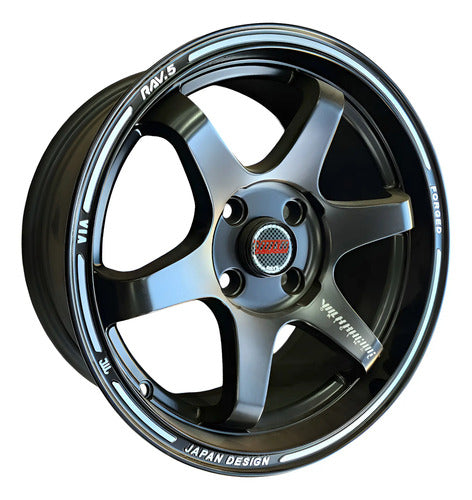 Llantas Volk Racing Te37 Aro 15X7 4X100 (Set4)