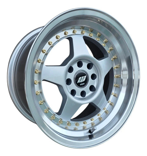 Llantas Deportivas Work Aro 15X8 4X100 O 4X108 (Set De 4)
