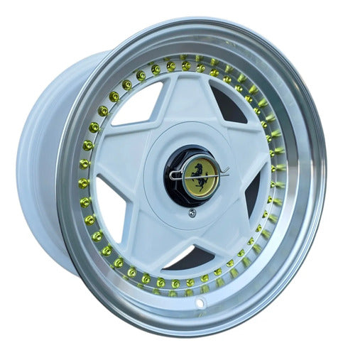 Llantas Deportivas Aro 15X8 4X100 O 5X100 (Set De 4)