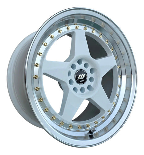 Llantas Deportivas Work Aro 16X8 4X100 O 4X108 (Set4)