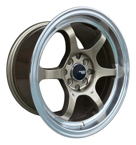 Llantas Deportivas Advan Aro 15X8.5 4X100 0 4X114 (Set De 4)
