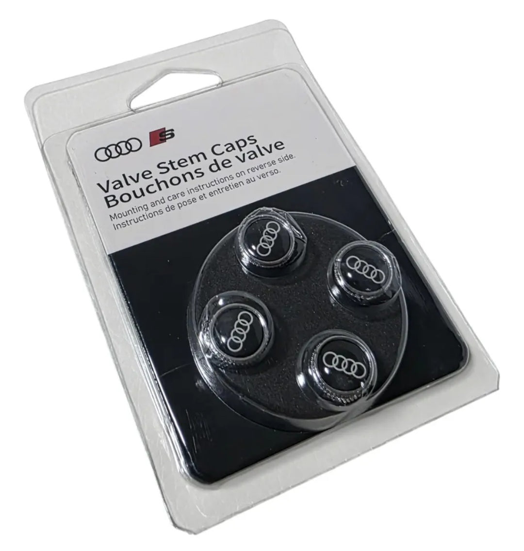 Tapa De Valvulas Llantas Audi Originales (set4)